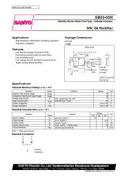 Datasheet SB20-05 manufacturer Sanyo